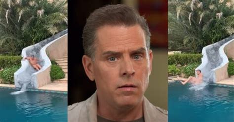 hunter biden nude waterslide|Fact Check: Video does not show Hunter Biden dragging woman。